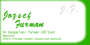 jozsef furman business card